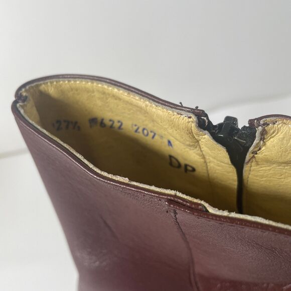 Besserro Ankle Boots Brown Leather Mens 8.5/27.5 Retro Business Professional - Picture 9 of 10